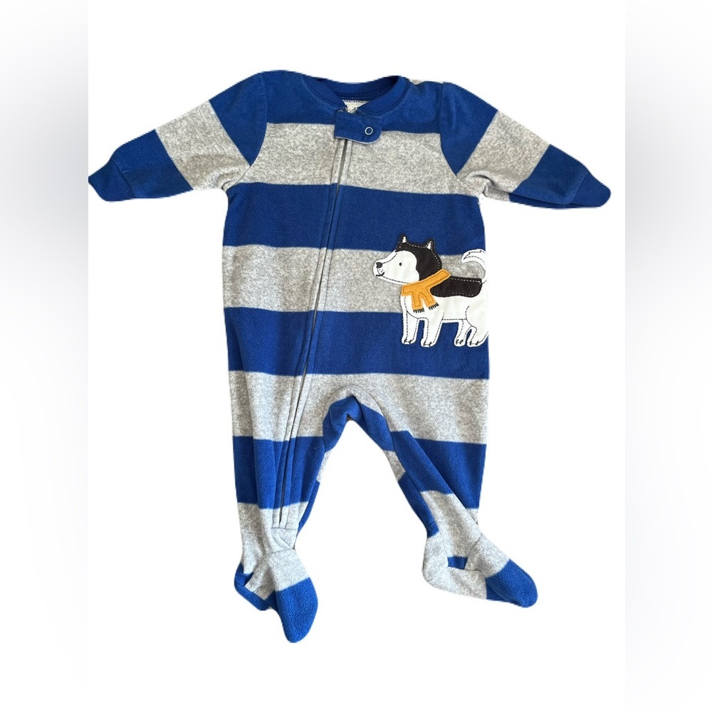 Carter's 3m Fleece Dog Footed Sleeper | 3m Fleece Baby Sleepers | Baby Clothes